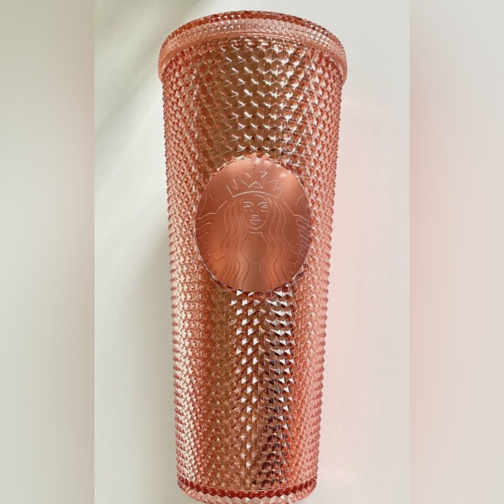 Starbucks rose gold studded tumbler. Retired from 2018. 24 oz. EUC!